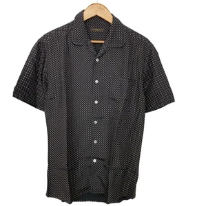 Camisa 100% Auténtica Louis Vuitton Micro Monograma Seda Abotonada Talla 39 De Colección Negra - Imagen 1 de 5