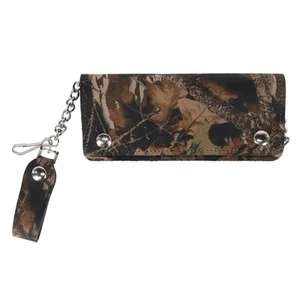 CTM Men's Camo Print Long Chain Wallet - Picture 1 of 4