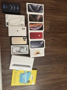 Lot boîte / boîtes vides Apple iPhone (10 boîtes iPhone) et une coque iPhone 6 - Photo 1 sur 3
