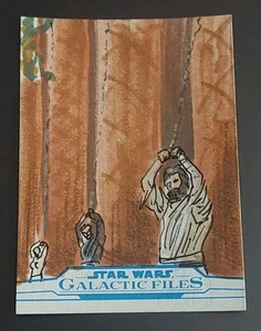 2018 Topps Star Wars Galactic Files Luke Skywalker Sketch Art Card By Dan Curto - Picture 1 of 2