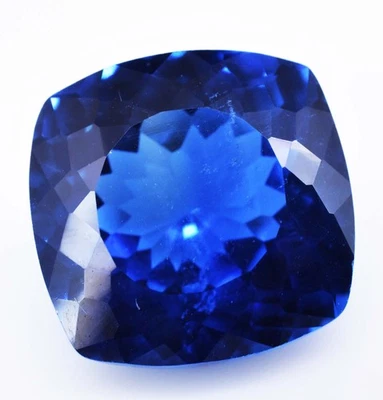 D' Block Natural Tanzanite 14.85 Ct Blue Cushion Cut Certified Loose Gemstone - Image 1 of 4