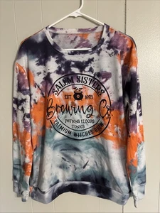 Maglietta Salem Sisters Witches Brew Tye Die taglia Medium LS tie dye all over - Foto 1 di 11