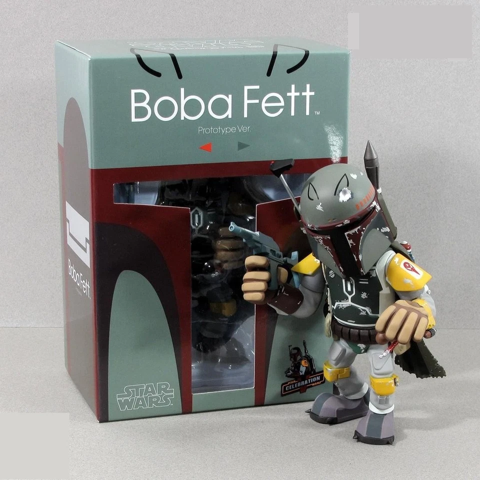 MEDICOM TOMY VCD STAR WARS BOBA FETT 8" VINYL FIGURE CELEBRATION V 2010 NEW *US* - Image 1 of 1