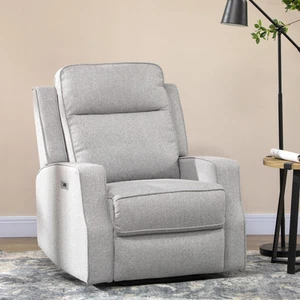 Electric Reclining Sofa Chair Wall Hugger Lounger with Footrest and USB Plug-In - Picture 1 of 11