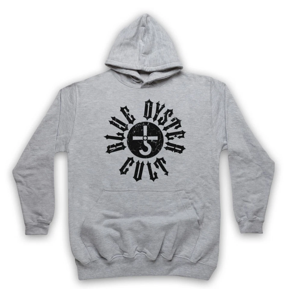 BLUE OYSTER CULT LOGO AMERICAN ROCK BAND REAPER ADULTS UNISEX HOODIE - Image 1 of 1