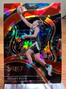2024 WNBA Select Kelsey Plum Courtside #205 Aces Red Ice Prizm RY - Picture 1 of 2