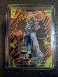 2023 Panini Select Ochai Agbaji Premier Level Tiger Prizm Rookie Card SSP