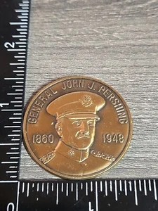 Rare 1976 General John J Pershing Medallion 1860-1948 Linn County Missouri S4 - Picture 1 of 3