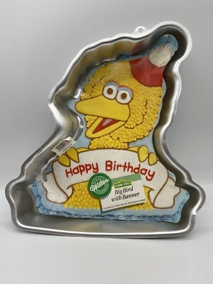 Wilton Big Bird Cake Pan w Baking Instruction Insert 2105-3654 Sesame Street - Image 1 of 3