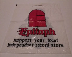 EPITAPH RECORDS Store Shopping Bag ORIGINAL 1990's Era VINTAGE  - Picture 1 of 2