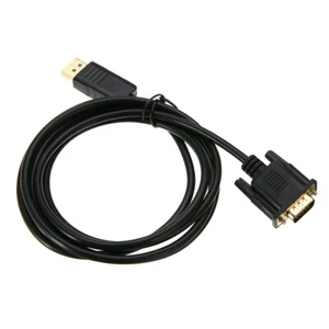 1.8M Mini DisplayPort DP To VGA SVGA D-Sub Male Converter Adapter Cable Lead GL - Picture 1 of 6