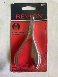 Revlon Accurate Trimming Stainless Steel Cuticle Nippers 1/2 Half Jaw 38310 NEW