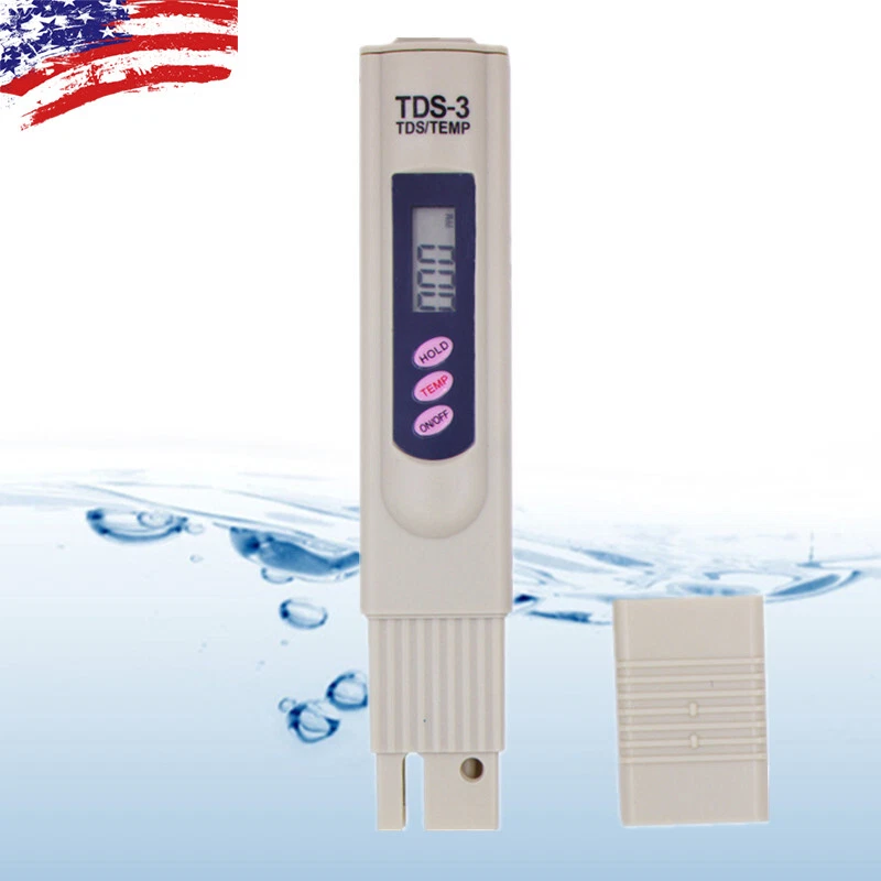Glosso Factory TDS - 3 Handheld Total Dissolved Solids Meter and Thermometer