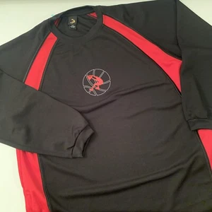 Maglia Shaq Shaquille Oneal Warm Up Dunk Shoot Around nera rossa XL cerniere laterali - Foto 1 di 12
