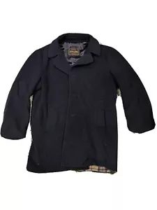 Botany 500 Men's size 44 Reg Wool Coat Blue. Flannel Lining. - Picture 1 of 9