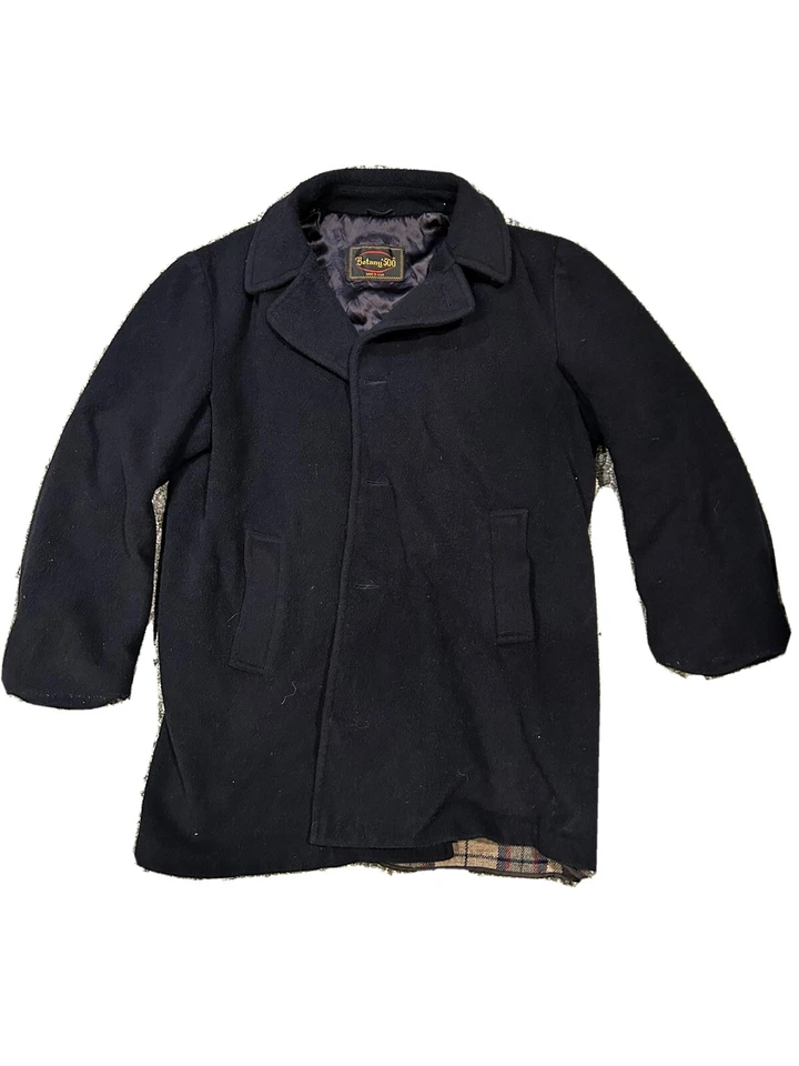 Abrigo de lana Botany 500 para hombre talla 44 regular azul. Forro de franela. Foto 1 de 4