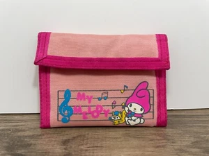 Sanrio My Melody 1983 Hook n Loop Wallet Pink Vintage Rare - Picture 1 of 11