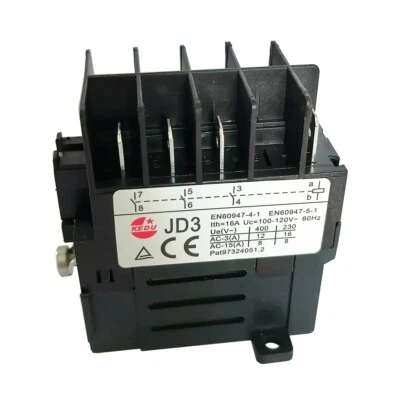 JD3 120V Electromechanical Relays KEDU Motor Replacement 8 Pins 3 Normally Open - Image 1 of 4