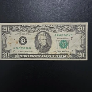 1985 Rare Vintage $20 Dollar Federal Reserve Note - Picture 1 of 2