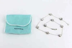 Collar Tiffany & Co de plata esterlina Peretti pepita frijol 15,5", 10 gramos - Imagen 1 de 5