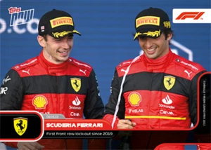 Topps Now Fórmula 1 2022 #18 Scuderia Ferrari - Charles Leclerc / Carlos Sainz - Imagen 1 de 2