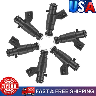 Inyector de combustible compatible 6 piezas para Cadillac CTS STS SRX Buick LaCrosse Allure Foto 1 de 4