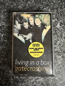 CASSETTE TAPE ALBUM LIVING IN A BOX GATECRASHING 1989 CHRYSALIS ZCDL 1676 SUPER - Picture 1 of 4