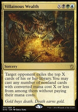 MTG Magic the Gathering Villainous Wealth (211/282) Khans of Tarkir LP - Image 1 of 1