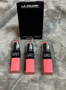 3-pack L.A. COLORS Cream Lipstick, Heavenly, CML480 Free Shipping New In Box - Picture 1 of 4