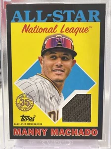 2023 Topps Series 2 Manny Machado #88ASR-MM Insert Black Parallel Relic 149/199 - Picture 1 of 3