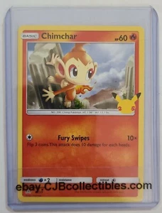 Pokémon CHIMCHAR 12/25 Rare McDonald's 25th Anniversary Promos - Near Mint 🍒 - Picture 1 of 5