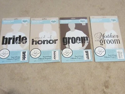 SEI iron on art WEDDING transfers 4 designs - Image 1 of 2