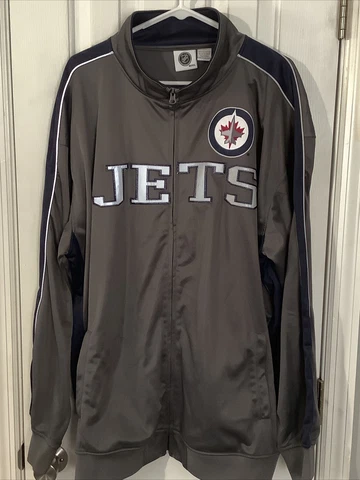 WINNIPEG JETS - Lightweight Full Zip NHL Jacket -Big and Tall 3XLT - Embroidered Cover