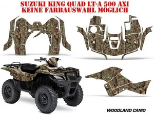 KIT DE DECORACIÓN DE CARRERAS AMR ATV SUZUKI KING QUAD LTA 450/500/700/750 BOSQUE CAMUFLAJE B - Imagen 1 de 12