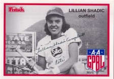 AAGPBL Lillian Shadic SIGNED CARD A League Of Their Own AUTOGRAPHED