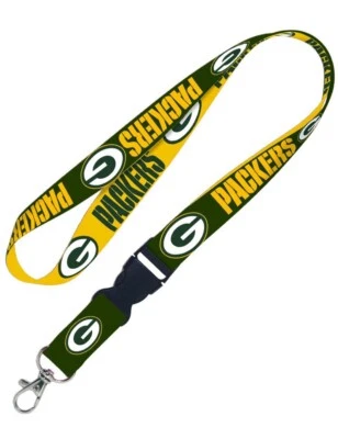 Green Bay Packers Cordón con Hebilla Desmontable Llavero Imperfecto Foto 1 de 4