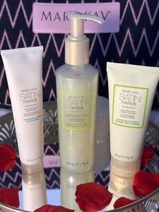 Mary Kay Satin Hands Pampering Set With A Gift Bag. White Tea & Citrus RRP £35 - Picture 1 of 2