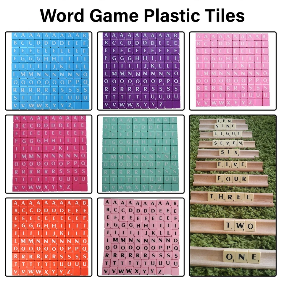 100x Plástico Figuritas Letras para Arte Y Manualidades Scrapbook Multicolor GB - Imagen 1 de 1