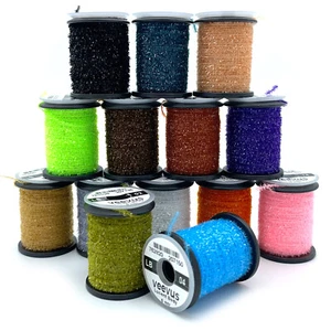 VEEVUS LUCENT BODY - Fly Tying Micro Fritz Chenille - 14 Colors Available NEW! - Picture 1 of 16