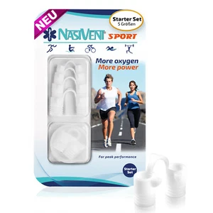 Nasivent Sports Starter Set (snow white) - Nasal Dilator Improved Breathing - Picture 1 of 8