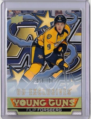 FILIP FORSBERG 24/25 Upper Deck Young Guns #222 Renewed Rookie EXCLUSIVES #/100 - Image 1 of 2