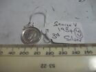 C5 Pocket Watch Chain Coin Fob/Pendant GeorgeV 1934 3d Silver Coin