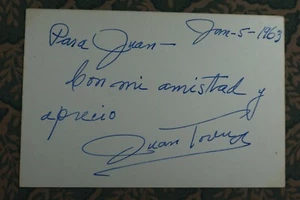 Juan Torena - Alas sobre El Chaco - Captain Calamity - Eran trece - Autographed - Picture 1 of 2