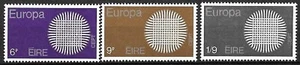 Ireland 1970 Yvert 241/43 Europe CEPT MNH VF - Bild 1 von 1