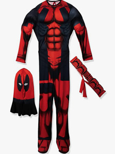 Marvel Rubie's Men's Universe Classic Muscle Chest Deadpool Costume One Size