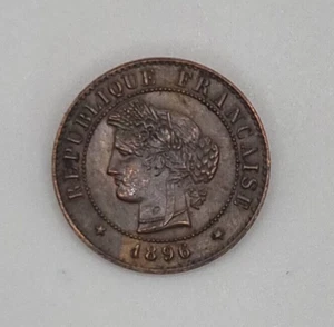 🇲🇫 France - 1 Centime 1896 - Cérès - Atelier A 🇲🇫 - Foto 1 di 2