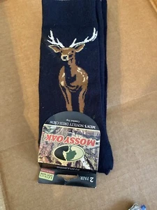 Mossy Oak  Mens  Novelty Dress Crew Sock LG 2 Pairs - Picture 1 of 4