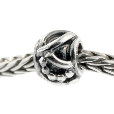 Auténtico Trollbeads Plata de Ley 11222 Art Deco:1 RETIRADO Foto 1 de 3
