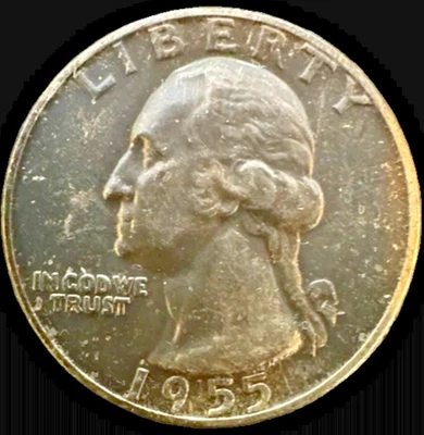 1955 25C Washington Silver Quarter - Image 1 of 2