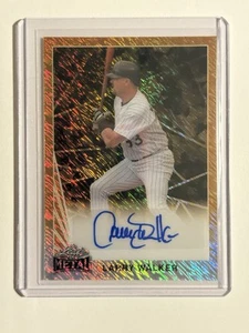 2024 Foglia Collettiva Multi Sport Metallo Larry Walker Oro Shimmer Auto 1/1 - Foto 1 di 2